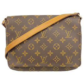 Bolsa de Ombro Louis Vuitton Monogram Musette Tango Marrom