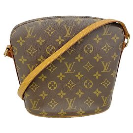 Sac à épaule Louis Vuitton Monogram Druot Marron