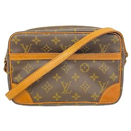 Borsa a tracolla Louis Vuitton Monogram Trocadero 23 Marrone