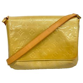 Sac à épaule Louis Vuitton Vernis Thompson Street Beige