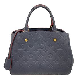 Bolsa Louis Vuitton Monogram Empreinte Montaigne BB Vermelho