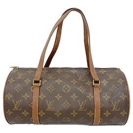 Louis Vuitton Monogram Papillon 30 Handbag Brown