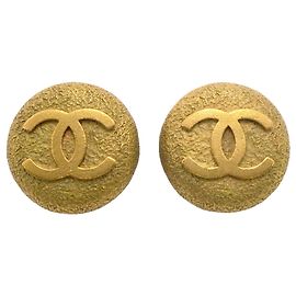 Boucles d'oreilles clips Chanel Gold Doré