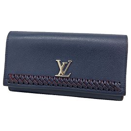 Louis Vuitton Lockme Long Wallet Red