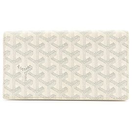 Portafoglio lungo bi-fold Goyard Richelieu Marrone Bianco