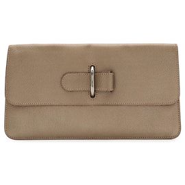 Hermès Hermes Chaine d'Ancre Clutch Bag Golden Khaki