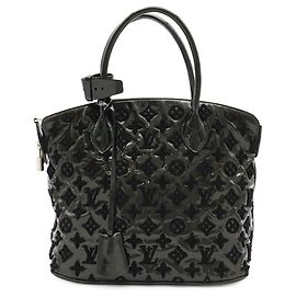 Louis Vuitton Monogram Fascination Lockit Bouclette Handtasche Schwarz