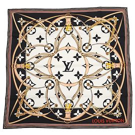 Louis Vuitton Carre 90 Ultimate Scarf Nero Bianco Multicolore