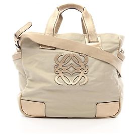 Sac Tote 2-Way Loewe Anagram Beige Doré
