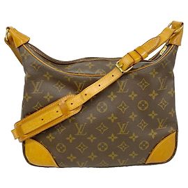 Louis Vuitton Monogram Boulogne 30 Shoulder Bag Brown