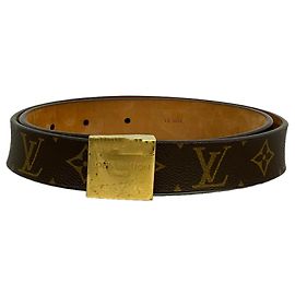 Louis Vuitton Monogram Belt Brown