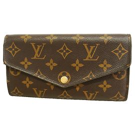 Louis Vuitton Monogram Portefeuille Sarah Long Wallet Red