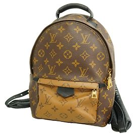 Mochila Louis Vuitton Monogram Reverse Palm Springs PM Castaño