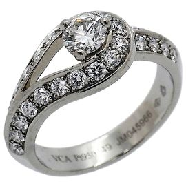 Van Cleef & Arpels Couture Platinum and Diamond Band Ring Other