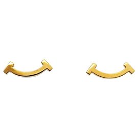 Autre Marque Tiffany & Co. T Smile Mini Ohrringe in 18K Gelbgold Andere