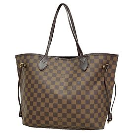 Saco Tote Louis Vuitton Damier Neverfull MM Damier ebene