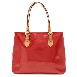 Borsa Tote Louis Vuitton Monogram Vernis Brentwood Rosso Nocciola