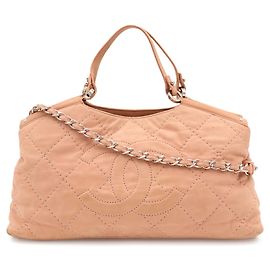 Bolsa Chanel Wild Stitch Coco Mark Rosa