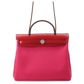 Hermès Hermes Herbag Zip PM Handbag in Rouge Piment Other