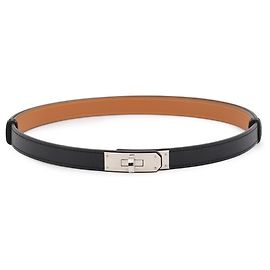Hermès Cintura Hermes Kelly 18 in pelle Epsom nera Nero