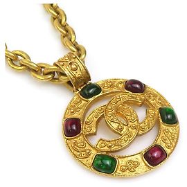 Collana Chanel Coco Mark Rosso D'oro Verde
