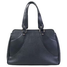 Bulgari Bolsa Bvlgari em couro preto Preto
