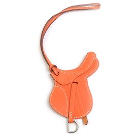 Hermès Hermes Orange Swift Leather Handbag Charm Orange