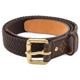 Louis Vuitton Monogram Standard Belt in Brown Brown