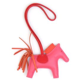 Hermès Hermes Rodeo PM Handbag Charm Pink Rot Orange