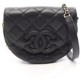 Bolso de hombro Mini Messenger Chanel Matelassé Negro