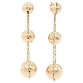 Autre Marque Tiffany & Co. Hardware Triple Drop Ohrringe Golden