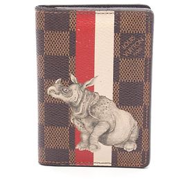 Portacarte Louis Vuitton Damier Savannah Marrone Multicolore