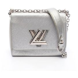 Louis Vuitton Twist PM Epi Argent Schultertasche Silber