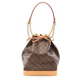 Louis Vuitton Noe Monogram Shoulder Bag Brown