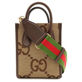 Sac à main GUCCI Jumbo GG Beige Marron foncé