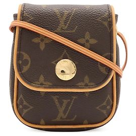 Louis Vuitton Monogram Pochette Cancun Mini Shoulder Bag Marron