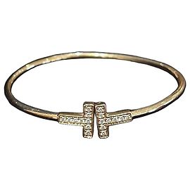 Pulseira Tiffany & Co. T Smile Diamantes Dourado