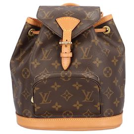 Mochila Louis Vuitton Mini Montsouris Monogram Marrom
