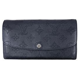 Louis Vuitton Portefeuille Iris Mahina Long Wallet Noir