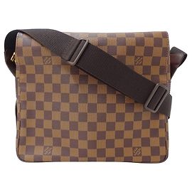 Louis Vuitton Damier Canvas Handbag Brown Other
