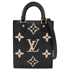Bolsa Louis Vuitton Bicolor Empreinte Preto Bege