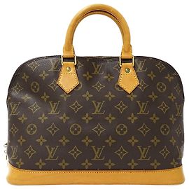 Louis Vuitton Monogram Alma Handbag Brown White Other Monogram