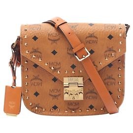 Bolsa de Ombro MCM Patricia Visetos Marrom