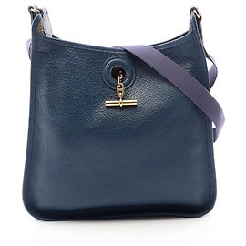 Hermès Hermes Vespa PM Schultertasche Marineblau