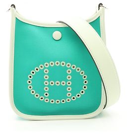 Hermès Hermes Neo Evelyne TPM Shoulder Bag Blue Other Green