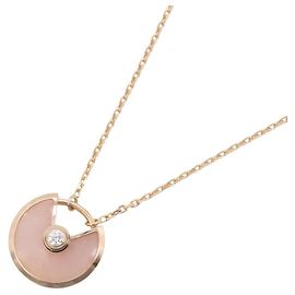 Collier Amulette Cartier Rose Doré Autre