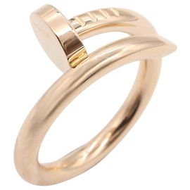 Anillo Cartier Juste un Clou en oro rosa 18K Dorado