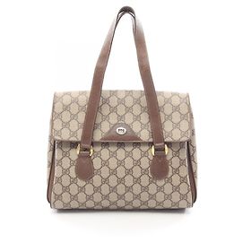 Gucci GG Supreme Handtasche Braun Beige