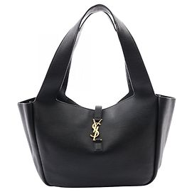 Borsa Tote Yves Saint Laurent in pelle nera Nero