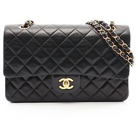 Bolsa de Ombro Chanel Matelassé Double Flap Preto